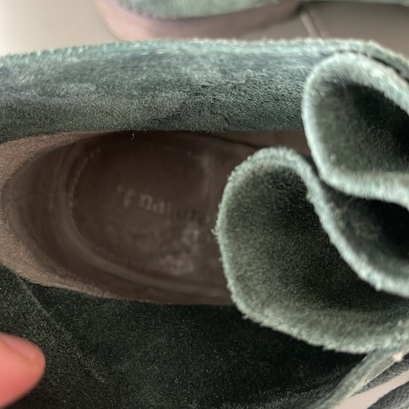 Naturalizer Women's Endellion Green Suede Leather lace up booties Sz 11M - Picture 15 of 16